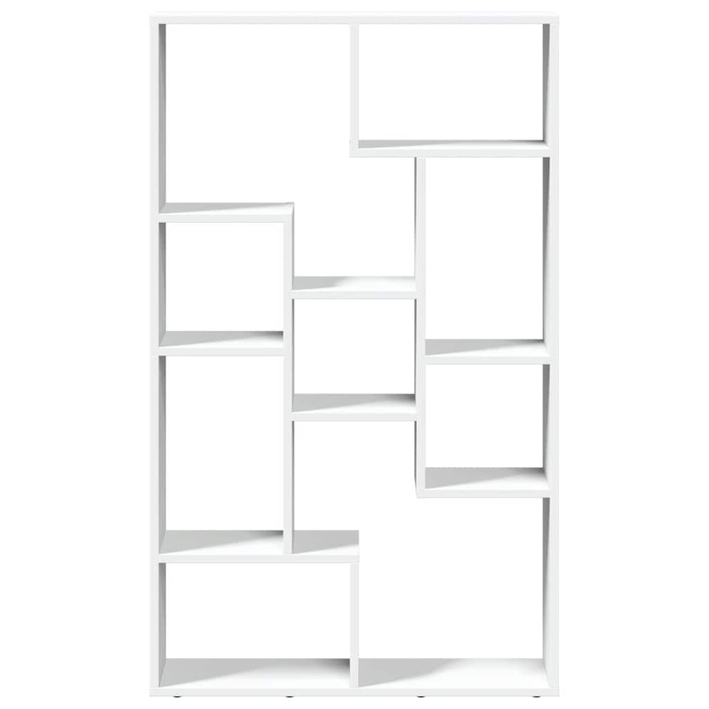 Estantería de madera de ingeniería blanco 72x20x120,5 cm