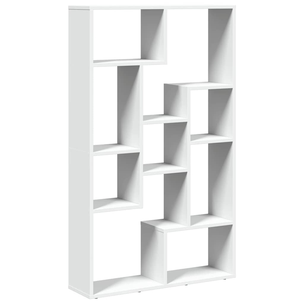 Estantería de madera de ingeniería blanco 72x20x120,5 cm
