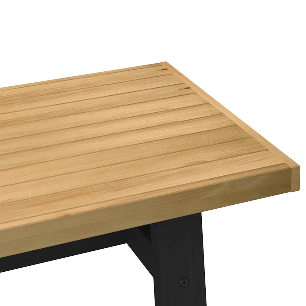 Mesa de centro NOAIN patas en A madera maciza pino 120x60x40 cm