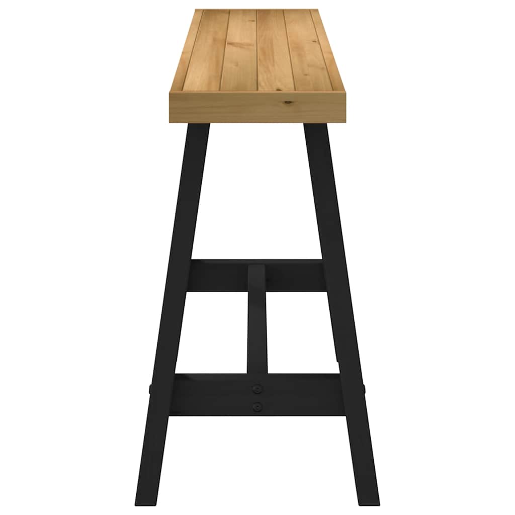 Mesa consola NOAIN patas en A madera maciza pino 120x30x75 cm