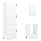 Mueble de cocina Kalmar blanco 7 piezas madera contrachapada