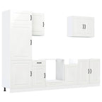 Mueble cocina Kalmar blanco de alto brillo 7 pzas