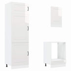 Mueble cocina Kalmar blanco de alto brillo 7 pzas