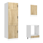 Mueble cocina Kalmar roble sonoma 7 pzas madera contrachapada