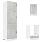 Mueble cocina Kalmar gris hormigón 7 pzas madera contrachapada