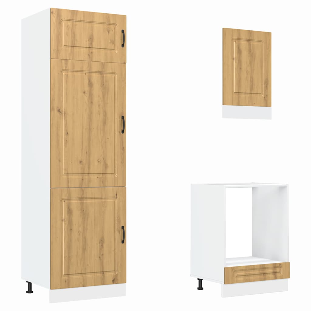 Mueble de cocina Kalmar 7 piezas artesanal roble