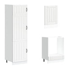 Mueble de cocina Lucca blanco 7 piezas madera contrachapada
