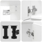 Mueble de cocina Lucca blanco 7 piezas madera contrachapada