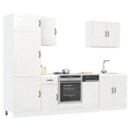 Mueble cocina Lucca blanco de alto brillo 7 pzas