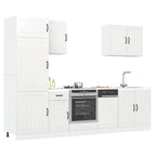 Mueble cocina Lucca blanco de alto brillo 7 pzas