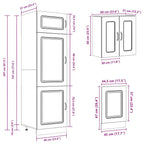 Mueble cocina Kalmar roble sonoma 8 pzas madera contrachapada