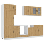 Mueble de cocina Kalmar 8 piezas artesanal roble
