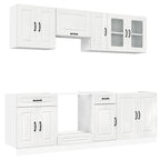 Mueble cocina Kalmar blanco de alto brillo 8 pzas