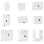 Mueble de cocina Kalmar blanco 14 piezas madera contrachapada