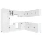 Mueble cocina Kalmar blanco brillo 14 pzas madera contrachapada