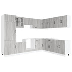 Mueble cocina Kalmar sonoma gris 14 pzas madera contrachapada