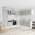 Mueble cocina Kalmar sonoma gris 14 pzas madera contrachapada