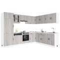 Mueble cocina Kalmar sonoma gris 14 pzas madera contrachapada