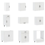 Mueble de cocina Lucca blanco 14 piezas madera contrachapada