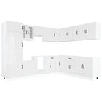 Mueble cocina Lucca blanco brillo 14 pzas madera contrachapada