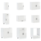 Mueble cocina Lucca blanco brillo 14 pzas madera contrachapada