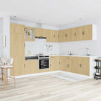 Mueble cocina Lucca roble sonoma 14 pzas madera contrachapada