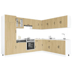 Mueble cocina Lucca roble sonoma 14 pzas madera contrachapada