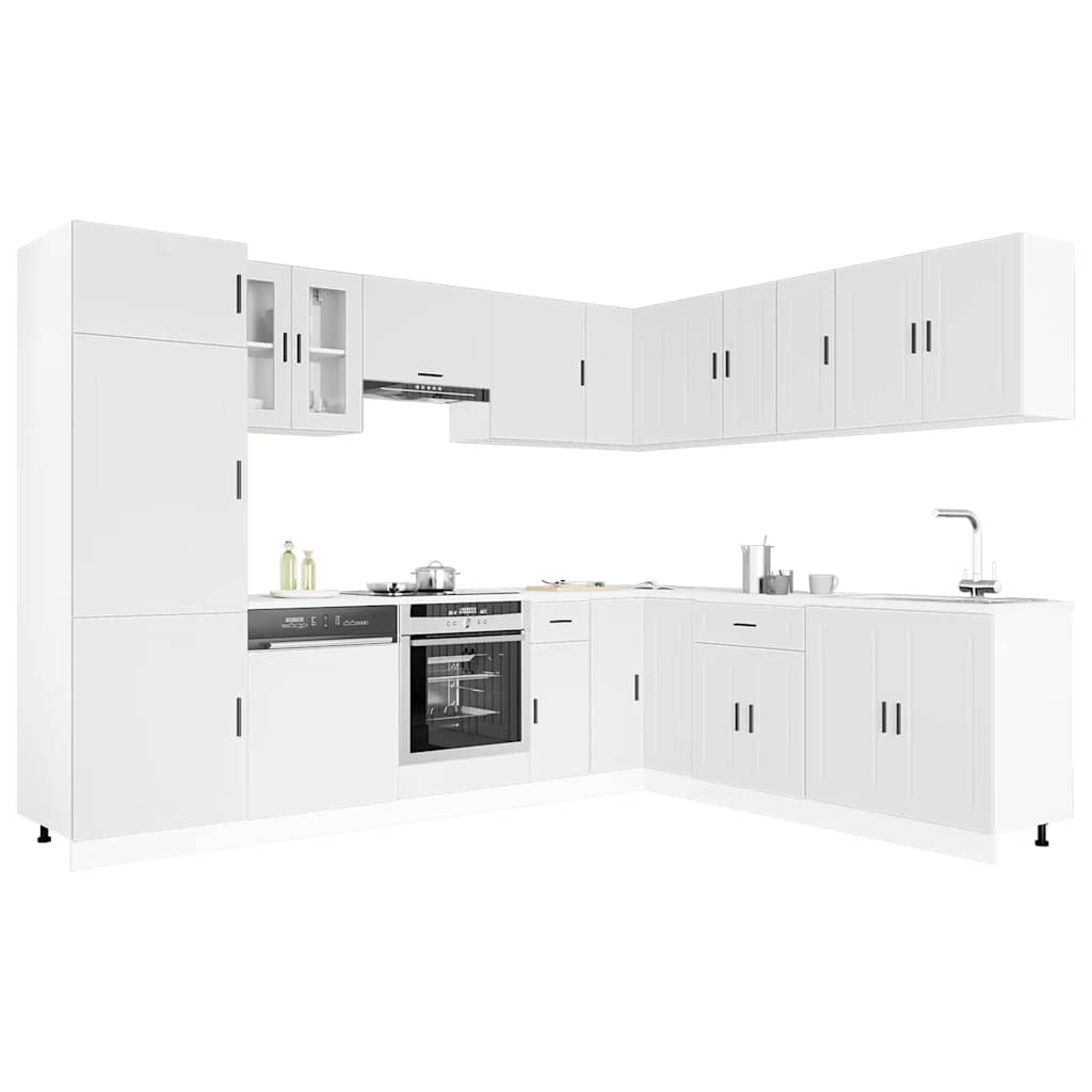 Mueble de cocina Porto 14 piezas artesanal roble
