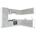 Mueble cocina Porto blanco brillo 14 pzas madera contrachapada