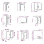 Mueble de cocina Porto 14 piezas artesanal roble