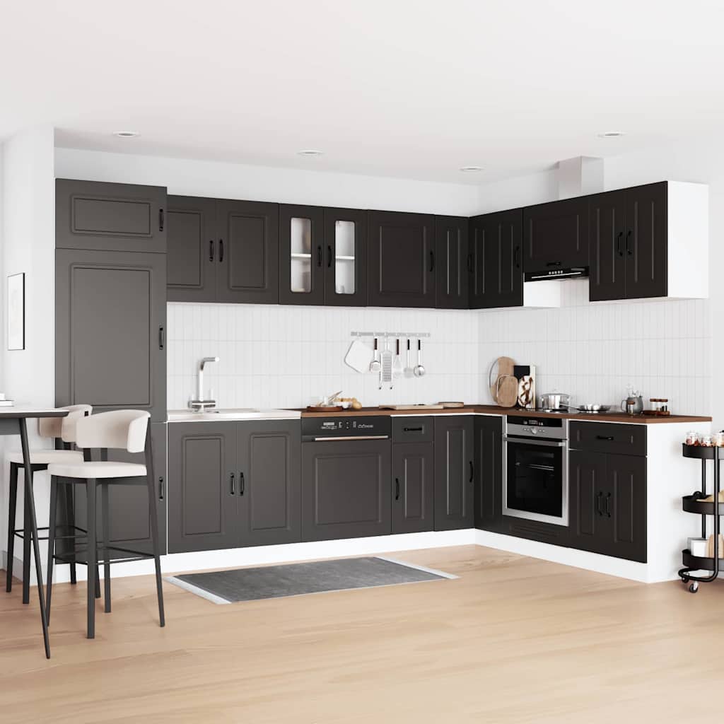 Gabinete de cocina Kalmar 2 pcs Marrón 80 x 46 x 81.5 cm