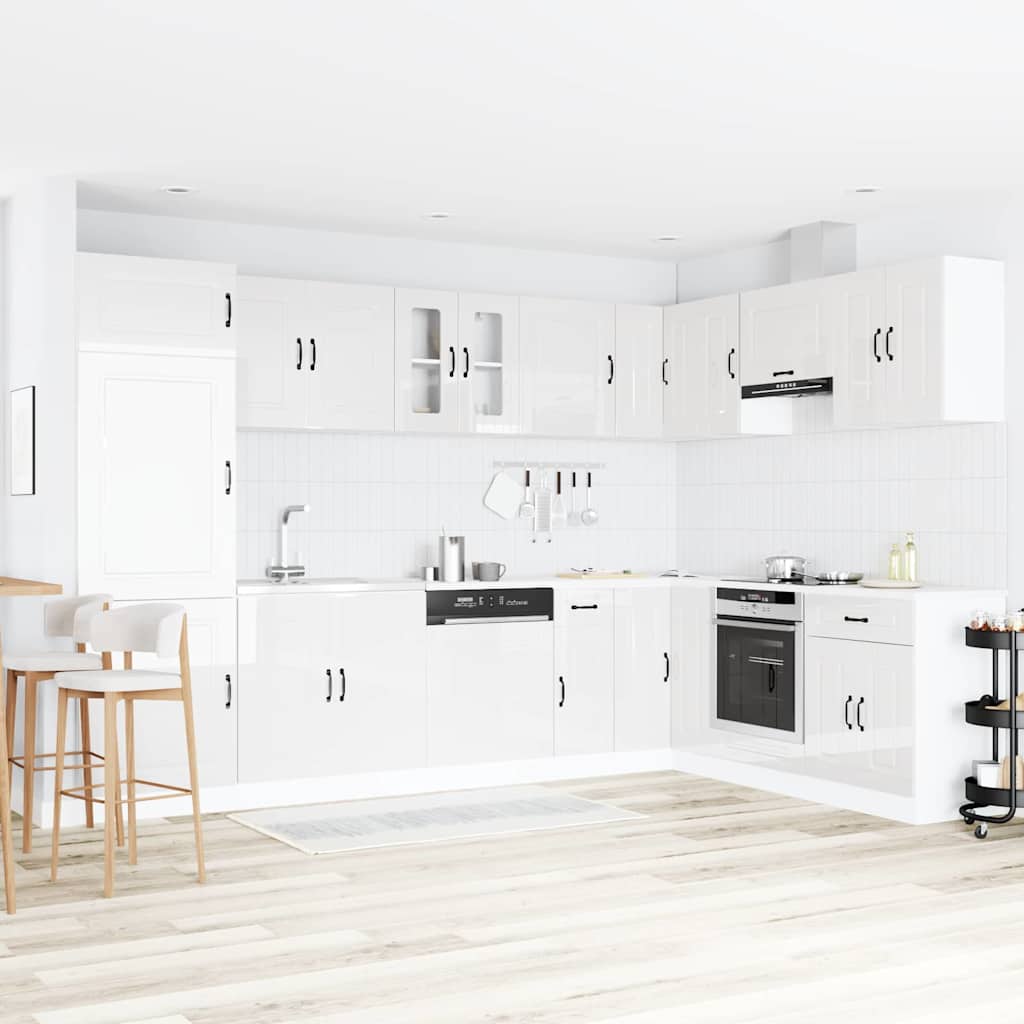 Gabinete de cocina Kalmar 2 pcs Marrón 80 x 46 x 81.5 cm