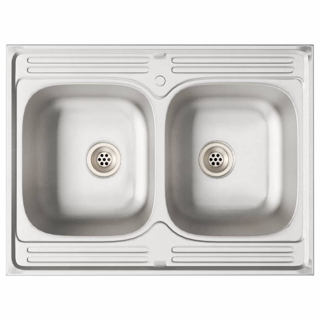Gabinete de cocina Kalmar 2 pcs Marrón 80 x 46 x 81.5 cm