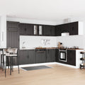Mueble Bajo para Fregadero con almacenamiento Lucca 2 pcs Negro