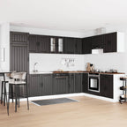 Mueble Bajo para Fregadero con almacenamiento Lucca 2 pcs Negro