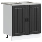 Mueble Bajo para Fregadero con almacenamiento Lucca 2 pcs Negro