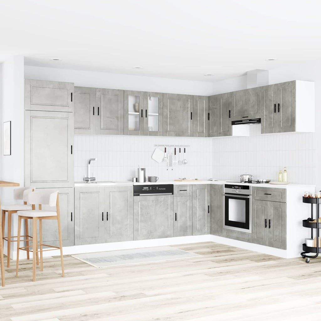 Mueble Bajo para Fregadero con almacenamiento Porto 2 pcs Gris