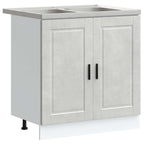 Mueble Bajo para Fregadero con almacenamiento Porto 2 pcs Gris