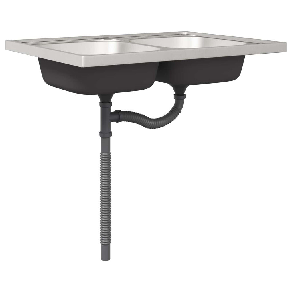 Mueble Bajo para Fregadero con almacenamiento Porto 2 pcs Gris