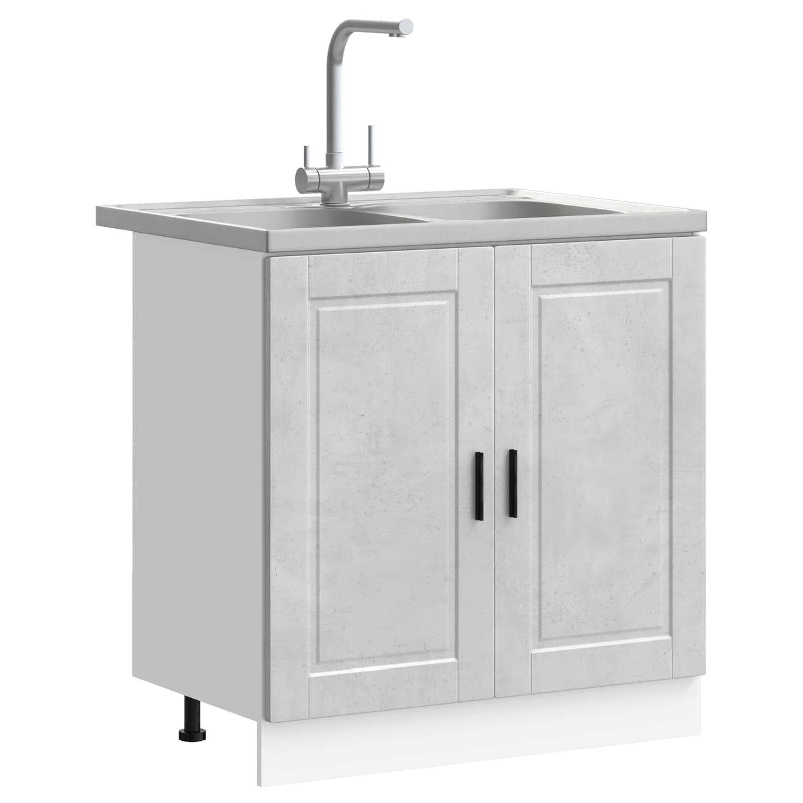 Mueble Bajo para Fregadero con almacenamiento Porto 2 pcs Gris