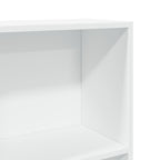 Estantería de madera de ingeniería blanca 60x24x176 cm
