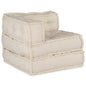 Unidad de Sofá Modular 2 pcs Amarillo 140 x 70 x 36 cm Tela