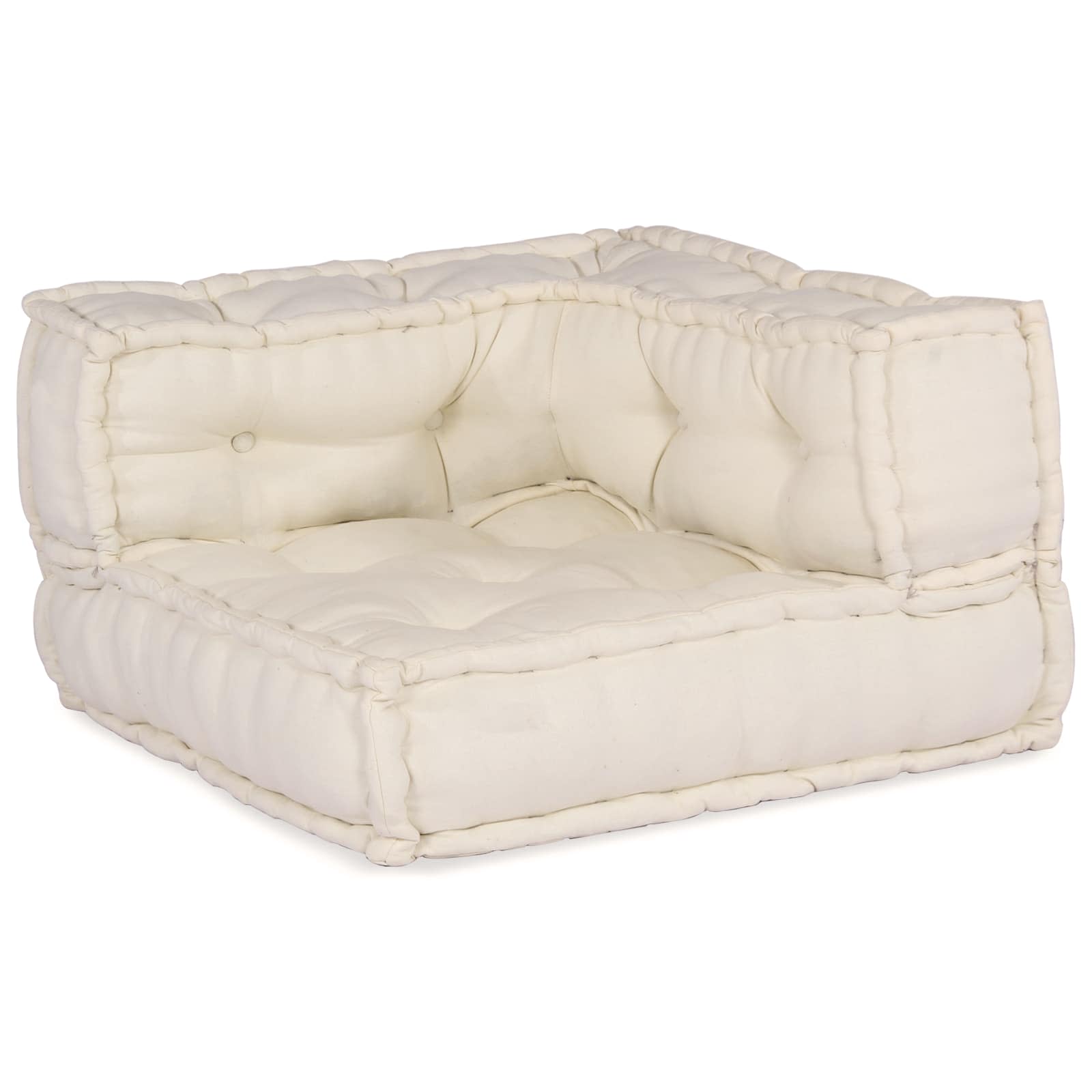 Modular Sofa Unit 2 pcs Yellow 140 x 70 x 36 cm Fabric