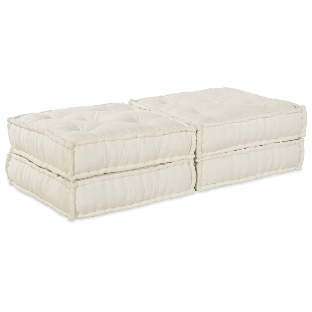 Modular Sofa Unit 2 pcs Yellow 140 x 70 x 36 cm Fabric