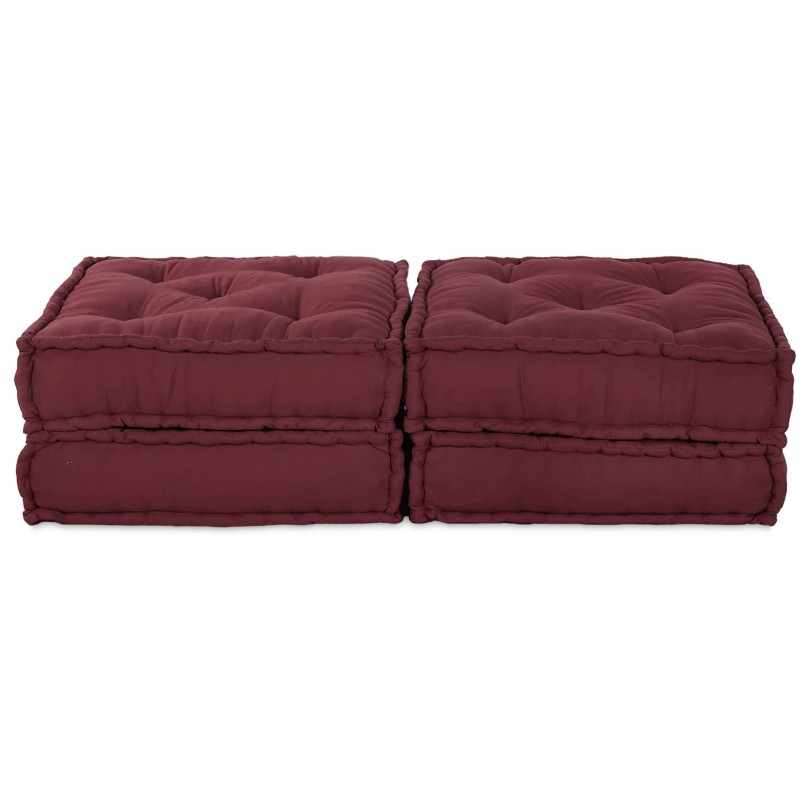 Unidad de Sofá Modular 2 pcs Castaño 140 x 70 x 36 cm Tela