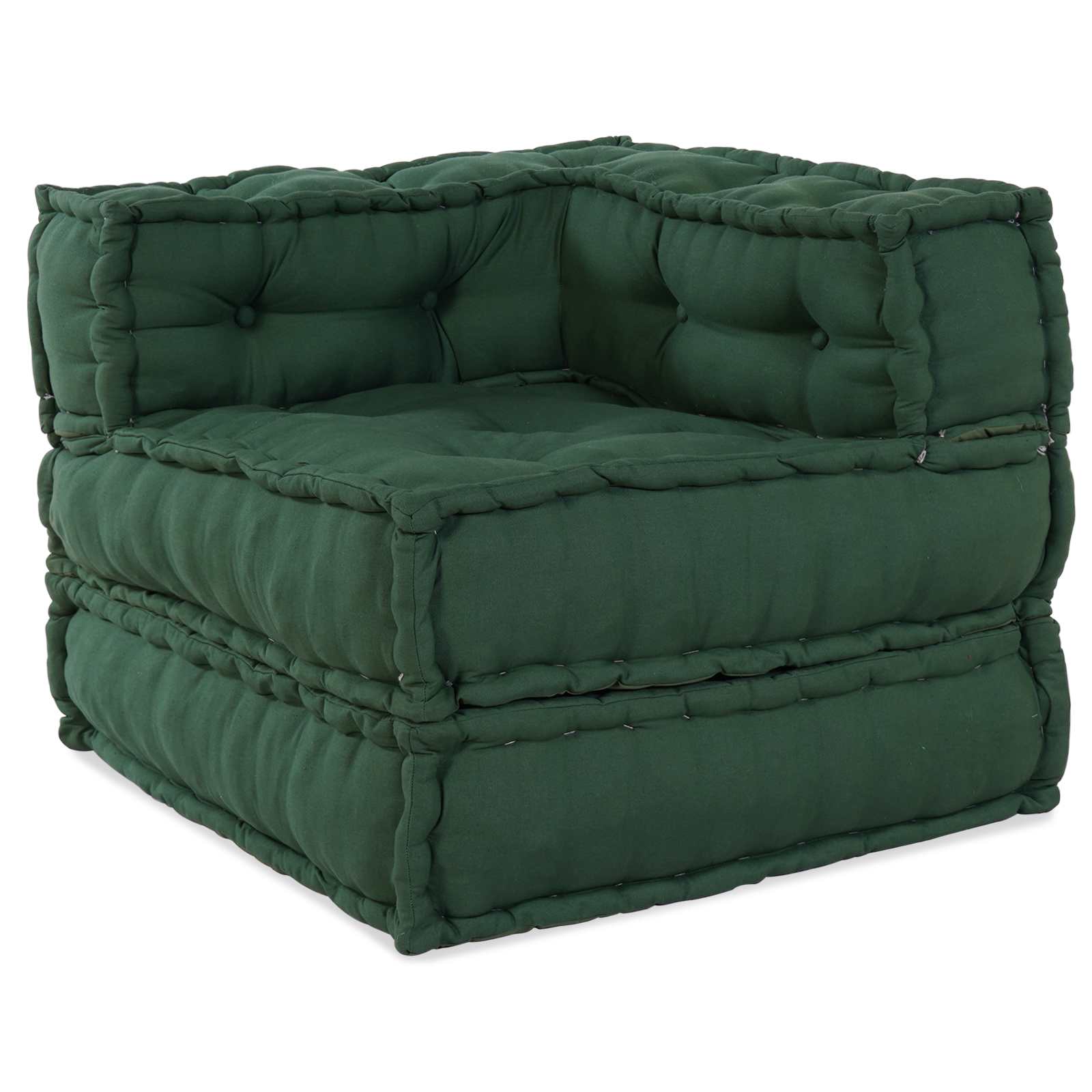 Modular Sofa Unit 2 pcs Yellow 140 x 70 x 36 cm Fabric