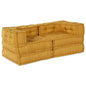 Unidad de Sofá Modular 2 pcs Amarillo 140 x 70 x 36 cm Tela