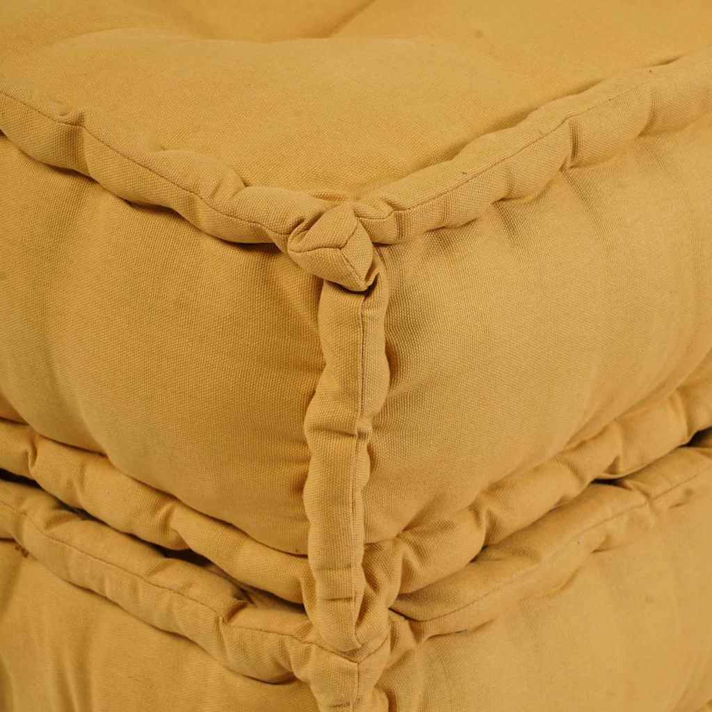 Unidad de Sofá Modular 2 pcs Amarillo 140 x 70 x 36 cm Tela