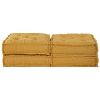 Unidad de Sofá Modular 2 pcs Amarillo 140 x 70 x 36 cm Tela
