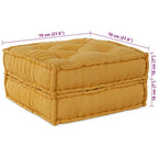 Unidad de Sofá Modular 2 pcs Amarillo 140 x 70 x 36 cm Tela